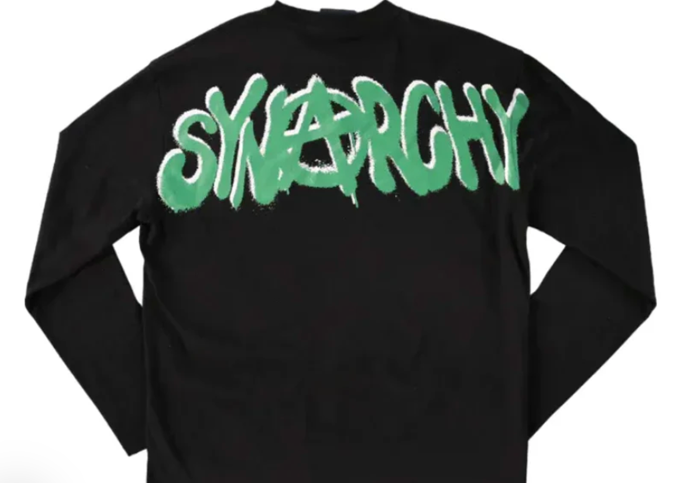 Syna World Synarchy Long Sleeve T-Shirt 'Black Green'