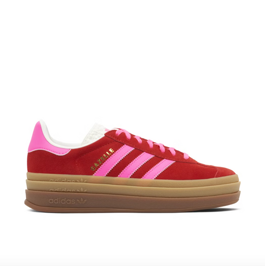 Women's Adidas Gazelle Bold Collegiate 'Red Lucid Pink'