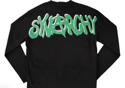 Syna World Synarchy Long Sleeve T-Shirt 'Black Green'